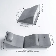 RUIZMAN 灰色時尚簡約舒適楔形抱枕 - 灰色 - 查看 6