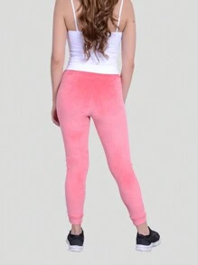 LEGGINS LICRA DEPORTIVO DE TERCIOPELO - Rosa Pálido - Ver 3