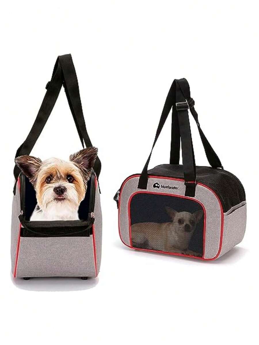 Transportadora Plegable Bluelander para Mascota - Rojo - Ver 1