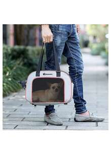 Transportadora Plegable Bluelander para Mascota - Rojo - Ver 5