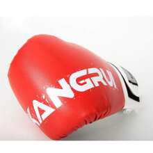 1對專業拳擊手套,黑色pu材質,腕部保護,適用於訓練和俱樂部/比賽 - 黑色 - 查看 4