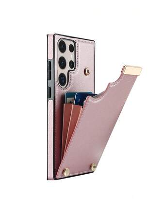 兼容三星Galaxy和的超豪华真皮手机壳，带卡槽和支架