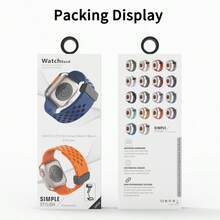 1 Miếng Màu be Không giới tính Khâu từ tính Giường đơn Màu sắc Thể thao Silicone Watch Band  , Mềm mại Và Không thấm nước Dây đeo Tương thích với Apple Watch Ban nhạc 38/40/41/42/44/45/49mm , Tương thích với Apple Watch Series Ultra 8/7/6/5/4/3/2/1/Se ( Hộp Quà Đã Bao gồm ) - Màu be - Xem 4