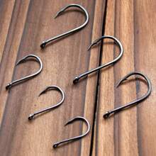 50~100Pcs Fishing Hooks Octopus Beak Hook Carp Fishing Jigging Hook Barbed Black High Carbon Steel Ice Fishing Accessories