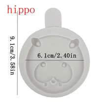 1pc Jungle Animal Silicone Mould For Fondant Cake Decoration, Candy Cupcake, Chocolate Making, Kitchen Bakeware Tool - light grey - View 7