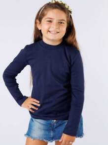 Young Girls Blouses - Màu xanh hải quân - Xem 1