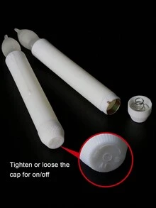 圣诞节12件套LED电子烛台，带烛台支架，适用于圣诞节、万圣节家居装饰，新年礼物