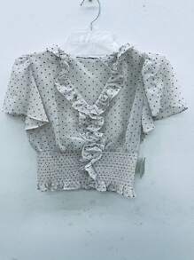 BLUSA CON OLANES - Beis - Ver 1