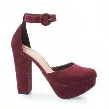 Women Heeled Sandals - Gỗ đỏ - Xem 2