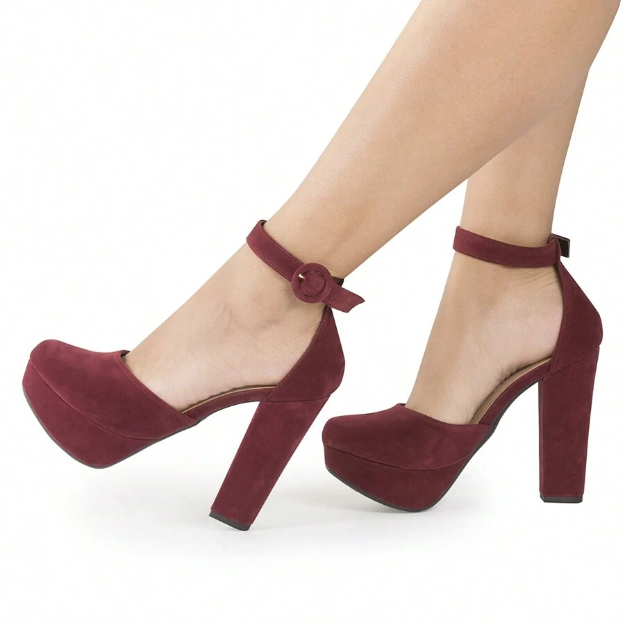 Women Heeled Sandals - Gỗ đỏ - Xem 1