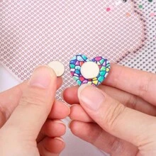 1 Peça Capa Magnética de Coração em Cor Aleatória, Fixadores para Ferramentas de Pintura de Diamante 5D, Ferramenta de Fixação de Tela, Acessórios de Bordado de Diamante