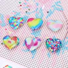 1 Peça Capa Magnética de Coração em Cor Aleatória, Fixadores para Ferramentas de Pintura de Diamante 5D, Ferramenta de Fixação de Tela, Acessórios de Bordado de Diamante