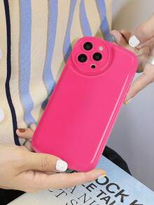 Funda para teléfono rosa compatible con Apple iPhone - Rosa Fucsia - Ver 2
