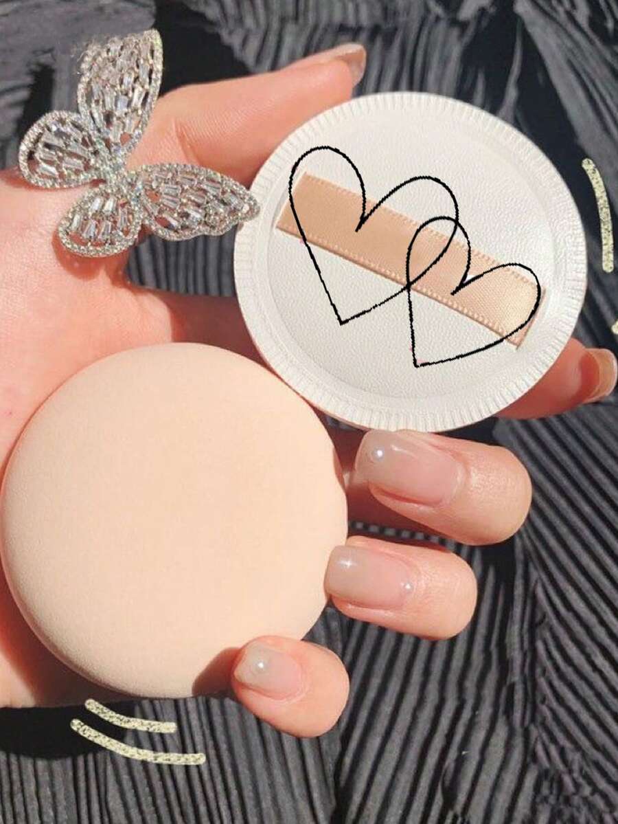 Almohadilla Polvo De Caramelo, Almohadilla De Cojín De Aire Suave Y Adherente Con Una Sensación Permeable Al Aire, Esponja De Maquillaje Permeable Al Aire - Multicolor - Ver 1