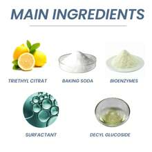 10PACKS Washing Machine Cleaning Tablets, Fully Automatic Washing Machine Tank Cleaning Tablets Wave Wheel Drum Type Cleaning Odor Dirt - White - View 2
