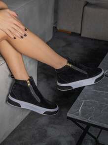 Women Fashion Boots - Negro - Ver 1