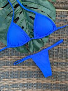 Women Bikini Sets - Royal Blue - View 1