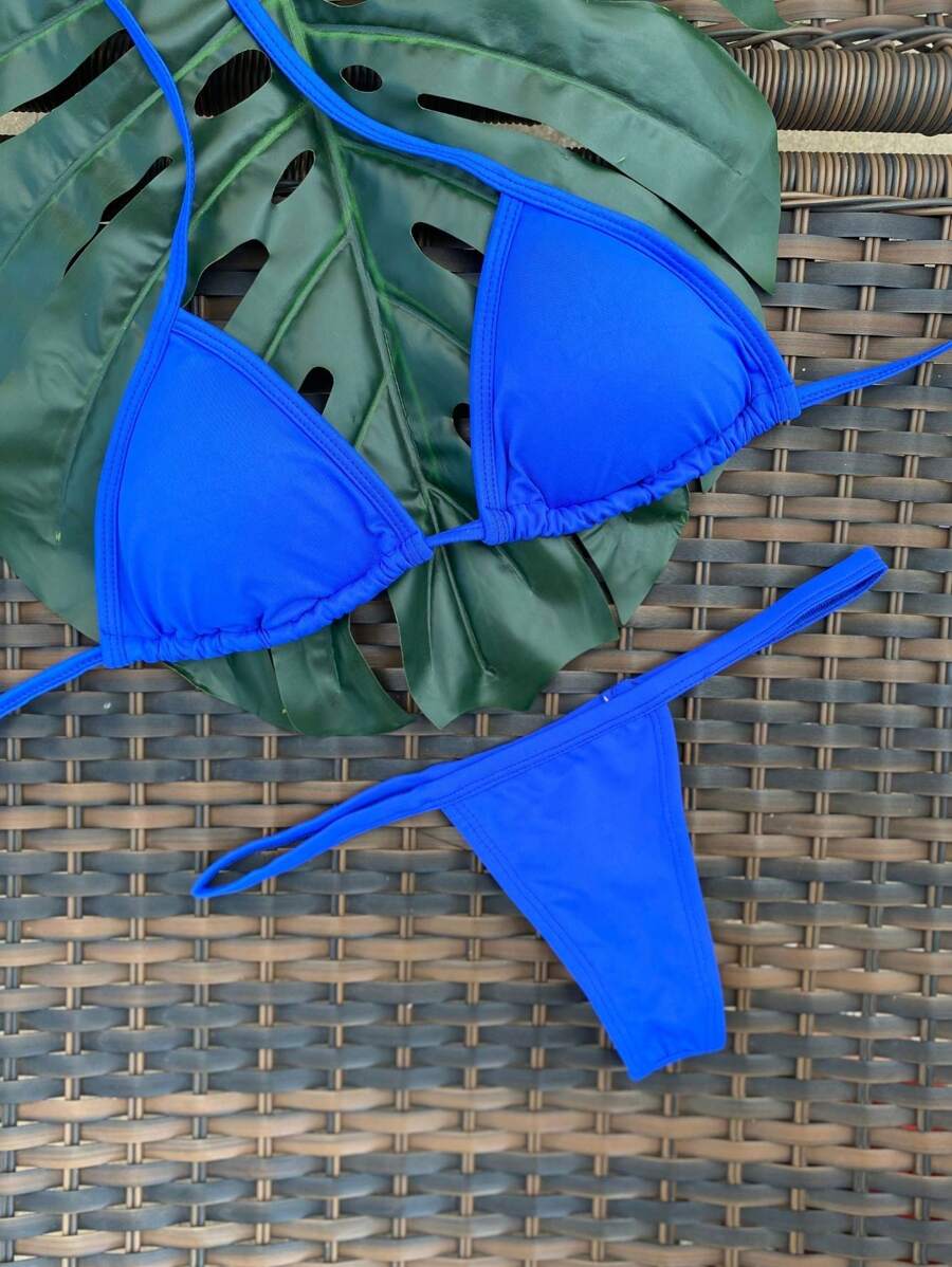 Women Bikini Sets - Royal Blue - View 1