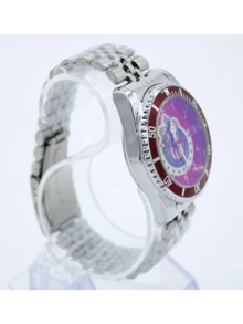 Reloj Caballero Chivas Guadalajara Futbol Soccer Fechador Metal Cuarzo - Plateado - Ver 2