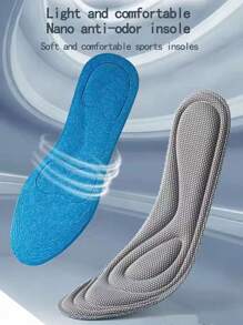 1對納米按摩鞋墊 - 足球灰