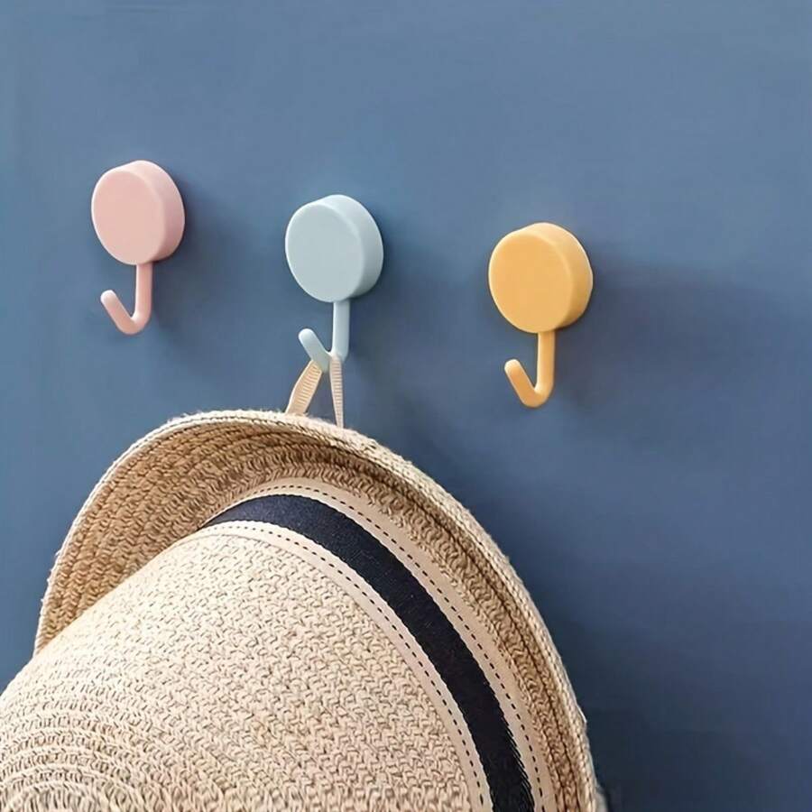 12pcs Self Adhesive Hooks Waterproof, Oilproof, Nailfree Wall Hangers