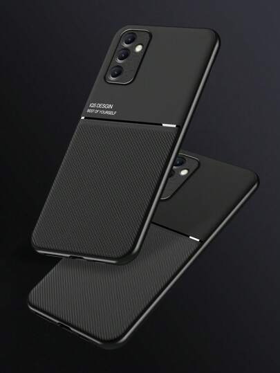 1pc Motorcycle Pattern, Diagonal Stripe Belt, Car Mount Magnetic Phone Case, Anti-Fall And Anti-Shock, Compatible With IPhone, Samsung, Xiaomi Phones