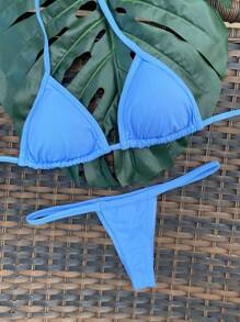 Women Bikini Sets - Baby Blue - View 2