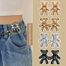 1pc Dungaree Buckle With Adjustable Waist Strap And Fastening Button - one-size - View 1