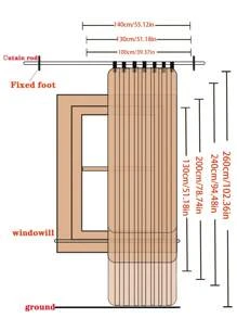 1 件小碎花印花遮光窗帘 - 彩色 - 查看 3