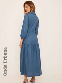 Women Dresses - Blue - View 2