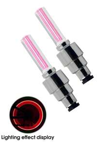 2pcs Red Bicycle Wheel Lights, Colored Simple Plastic Cycling Lights