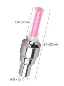 2pcs Red Bicycle Wheel Lights, Colored Simple Plastic Cycling Lights