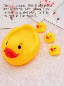 4入組卡通鴨設計寵物磨牙玩具 - 黃色 - 查看 2