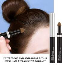 GECOME 1 pieza línea de pelo Polvo Palo para frontal línea de pelo modificación , pelo reparar sombra , natural llenar , con color reparar - marrón natural - Ver 2