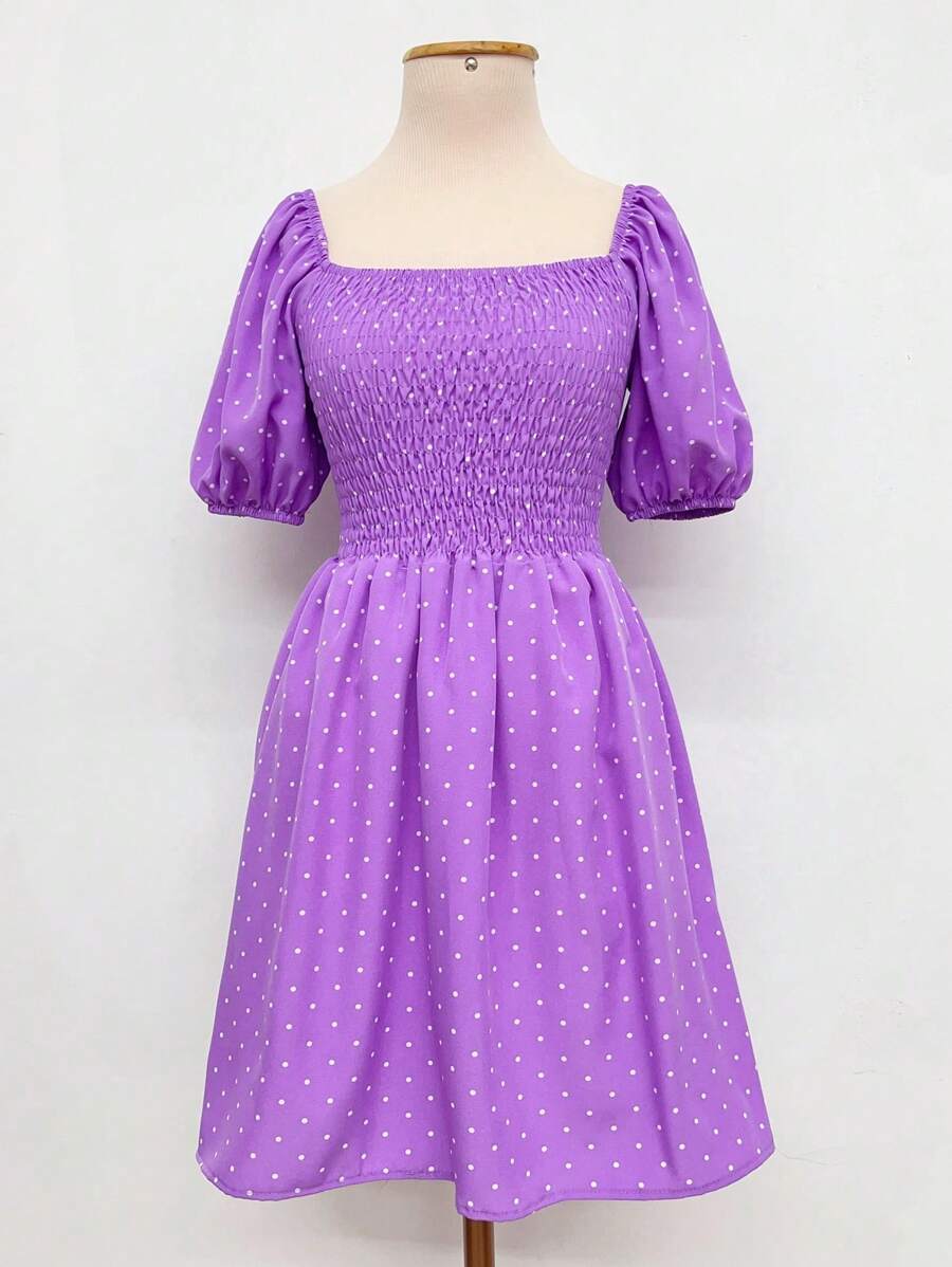 Women Dresses - Lilac Purple - View 1