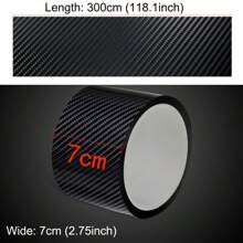 Car Door Edge Guards Door Sill Protector 5D Carbon Fiber Car Wrap Film Vinyl Automotive Wrap Film Car Door Sill Protection Film Anti-Collision Fits For Most Car