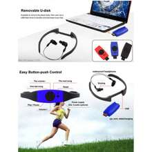 AyeBeau 防水游泳 Mp3 耳機,入耳式跑步耳機,水下運動耳機,黑色 - 黑色 - 查看 10