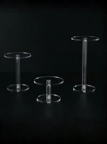 Round Acrylic Display Stand For Ornaments - Clear - View 3