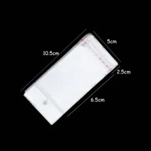 100pcs Transparent Self Sealing Adhesive Pouch OPP Bag Plastic Storage Bags With Hang Hole For Jewelry Display Package - Clear - View 13