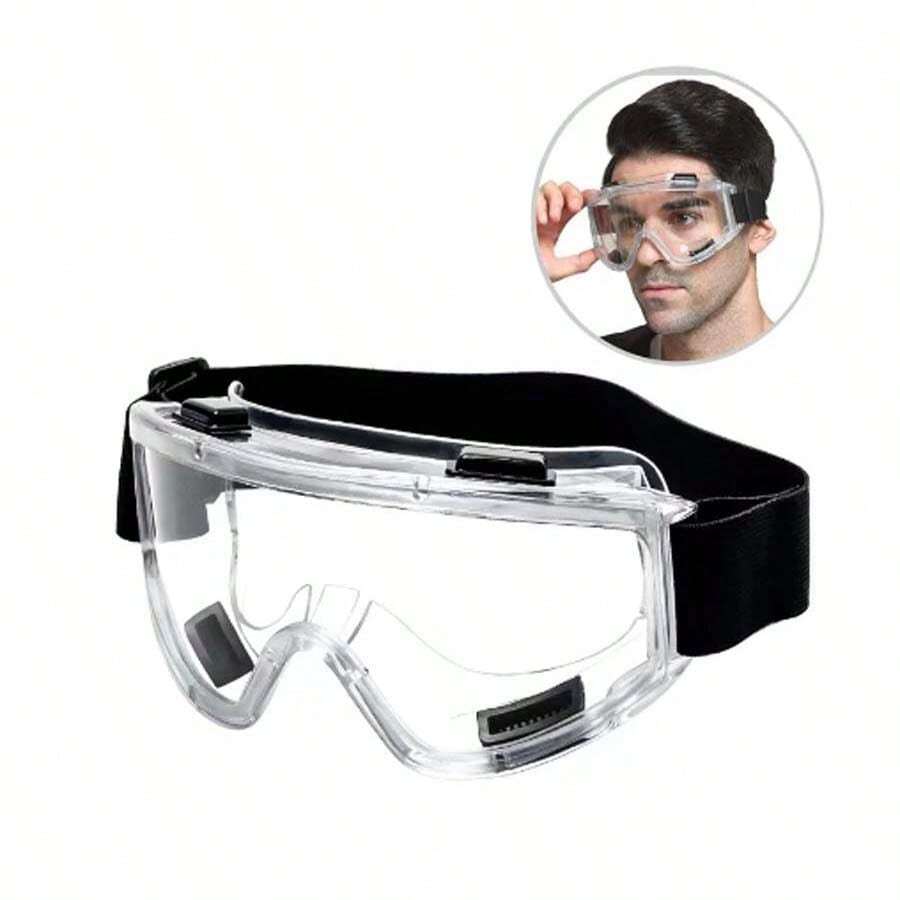 软边四粒子防风防护眼镜 防飞溅防风眼镜（加厚镜框）眼镜