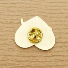 1 chiếc Trâm cài áo hình trái tim tặng sức mạnh huy hiệu trang sức bằng men hợp kim kẽm mạ vàng ngày lễ tình nhân - Nhiều màu - Xem 2