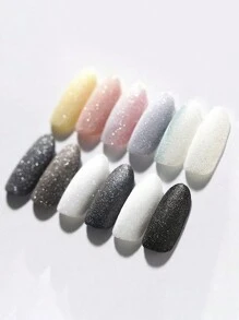 Polvo efecto Azucar para el arte de las uñas 12 pzs tonos claros, Efecto azucar para el arte de las uñas con 12 piezas - Multicolor - Ver 1