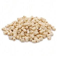 50/100/300/500pcs/pack Round/oval Shaped Wooden Beads In Deep Brown Color For Making Diy Bracelets, Necklaces And Other Handicrafts