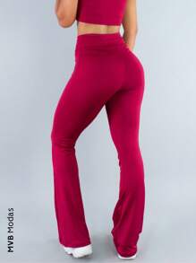 MVB Modas Women Pants - Burgundy - View 2