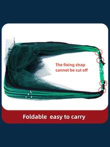1pc Foldable Fishing Lobster Trap Crab Net, Fishing Accessory - Army Green - View 9