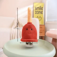 1 件男女通用毛絨有趣可愛頭飾,萬聖節卡通頭套,攝影和表演道具 - 彩色 - 查看 5