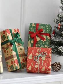Christmas Decorative Wrapping Paper - Multicolor - View 2