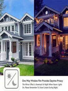 Màng phim dán cửa sổ một chiều chống nhìn trộm, decal vinyl cách nhiệt, giấy dán kính chống tia UV, decal phản quang cho cửa. - trắng - Xem 5