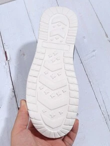 女士時尚百搭聖誕帆布休閒運動鞋