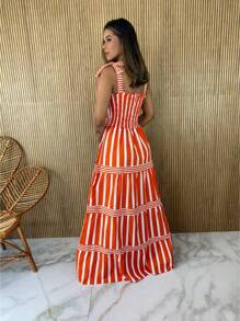 Women Dresses - 橘色 - 查看 2